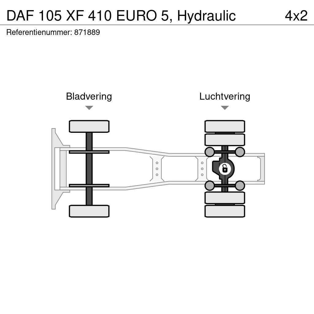 DAF 105 XF 410 EURO 5, Hydraulic Truck Tractor Units