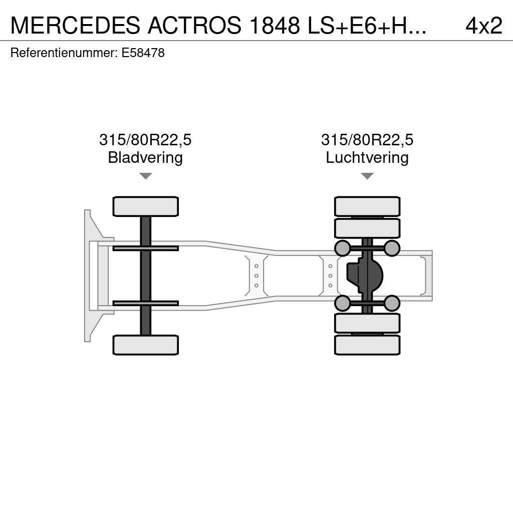 Mercedes-Benz ACTROS 1848 LS+E6+HYDR. Truck Tractor Units