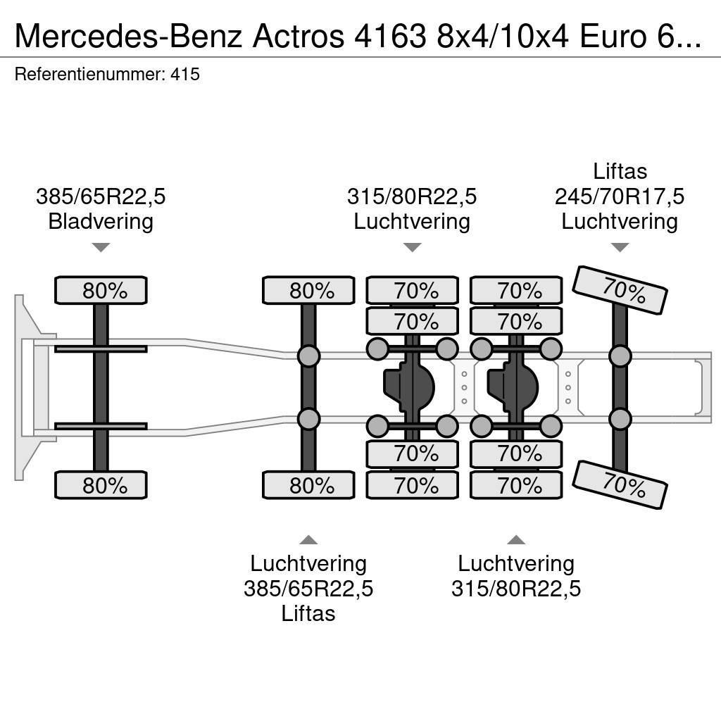 Mercedes-Benz Actros 4163 8x4/10x4 Euro 6 Titan Andockanhanger H Truck Tractor Units
