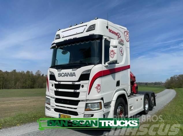 Scania R500 med ny demo kran Truck Tractor Units
