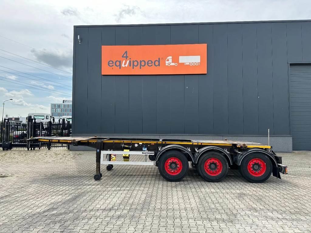 Burg 20FT ADR-Chassis, empty weight: 3.690kg, SAF INTRA Containerframe/Skiploader semi-trailers