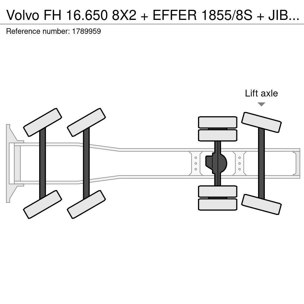 Volvo FH 16.650 8X2 + EFFER 1855/8S + JIB 6S HEAVY DUTY Truck Tractor Units