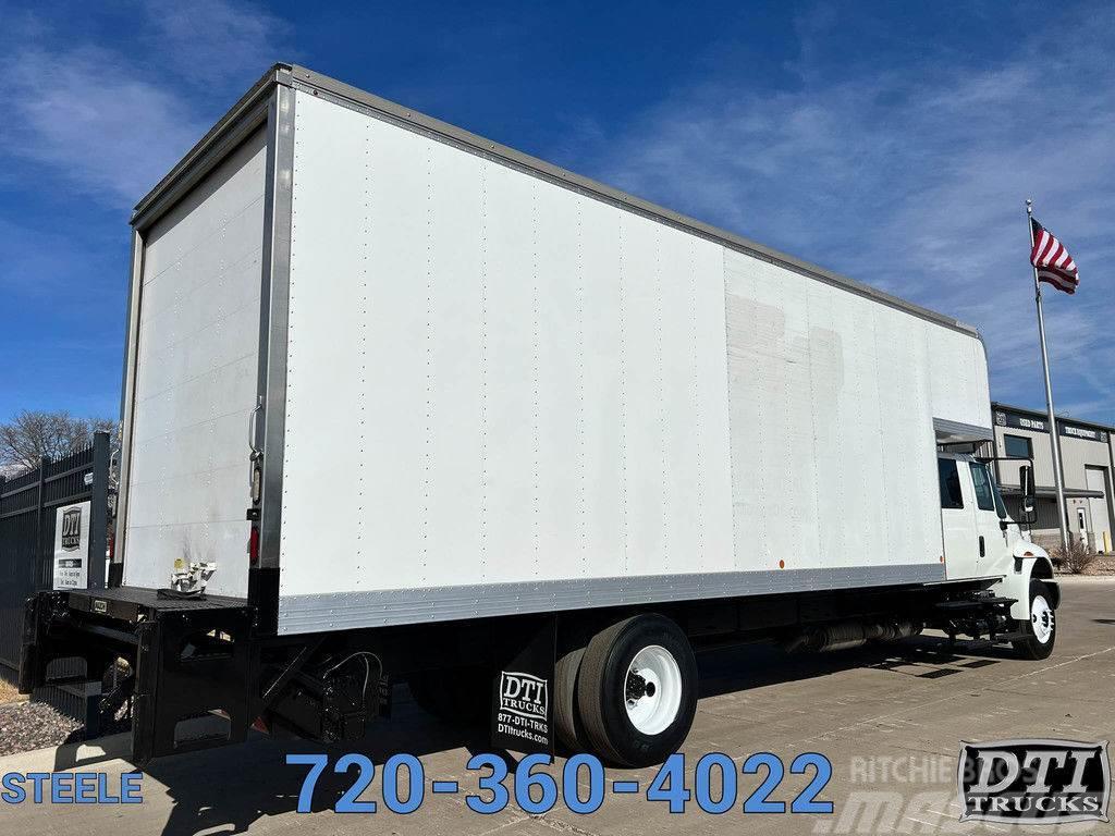 International 4300 24' Crew Cab Box Truck 112k Miles Van Body Trucks