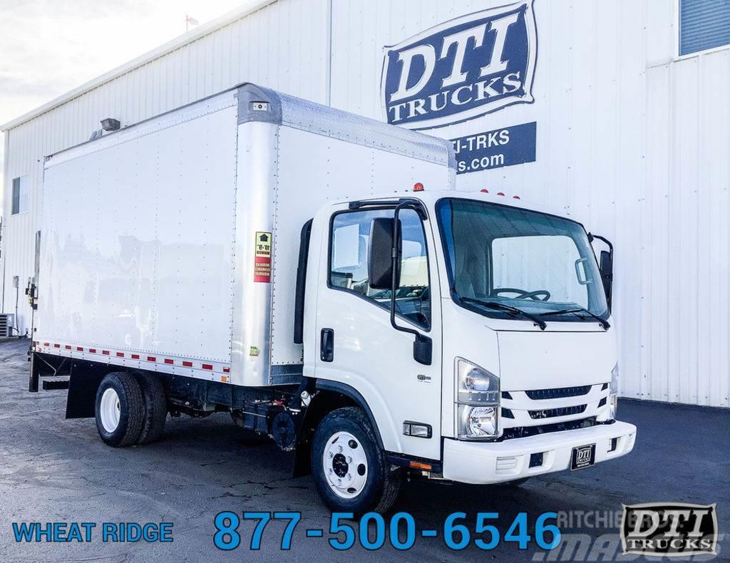 Isuzu NPR 14'L Box Truck, Gas, Auto Transmission, 1,600  Van Body Trucks