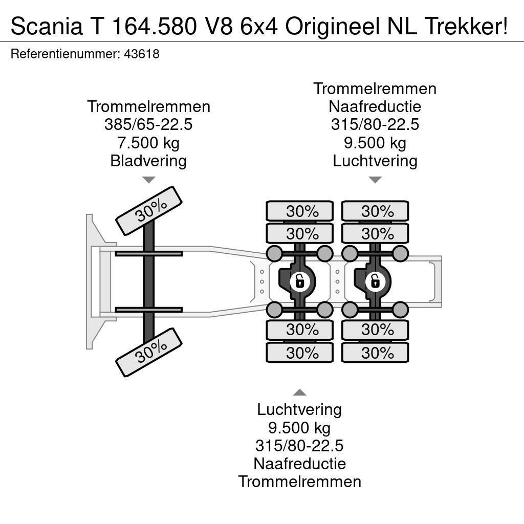 Scania T 164.580 V8 6x4 Origineel NL Trekker! Truck Tractor Units