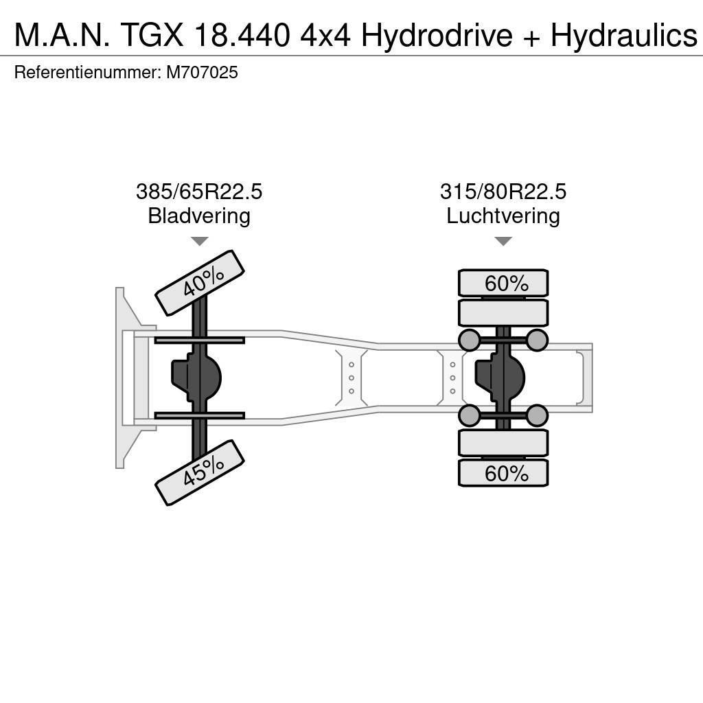 MAN TGX 18.440 4x4 Hydrodrive + Hydraulics Truck Tractor Units