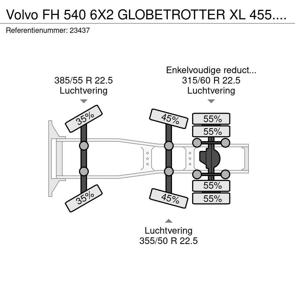 Volvo FH 540 6X2 GLOBETROTTER XL 455.000KM Truck Tractor Units