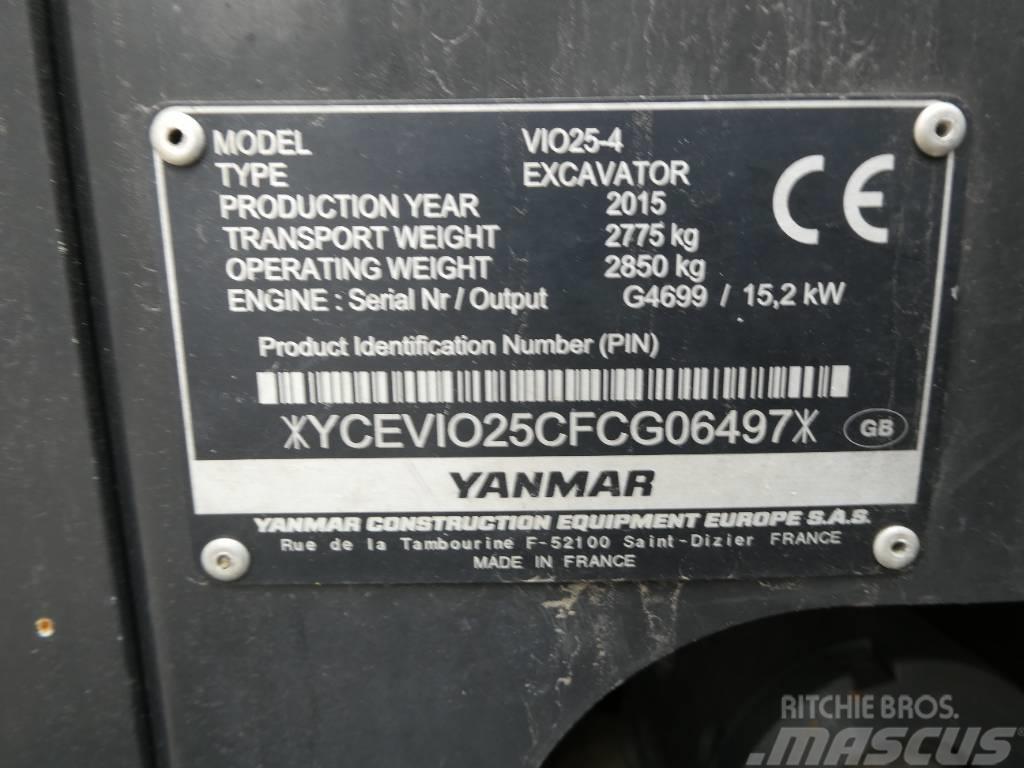 Yanmar Vio 25-4 Mini excavators < 7t