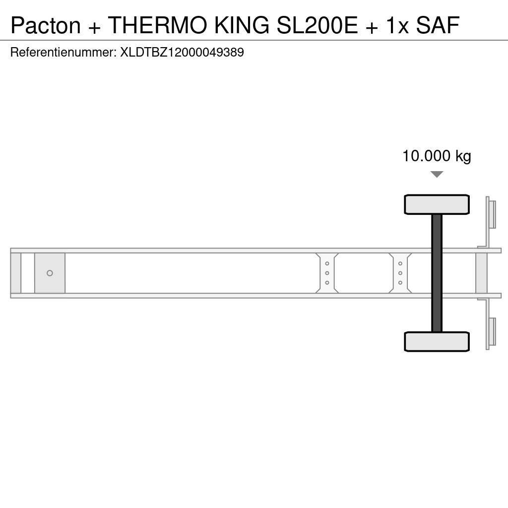 Pacton + THERMO KING SL200E + 1x SAF Temperature controlled semi-trailers