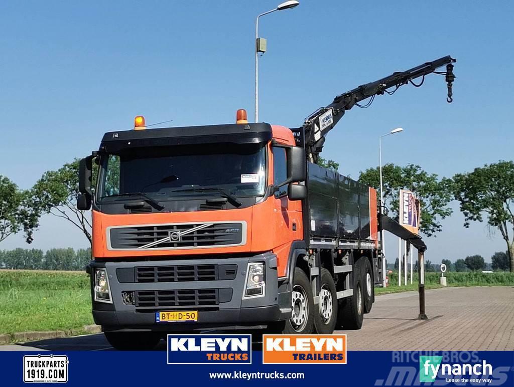 Volvo FM 13.400 8x2 kennis crane Flatbed/Dropside trucks