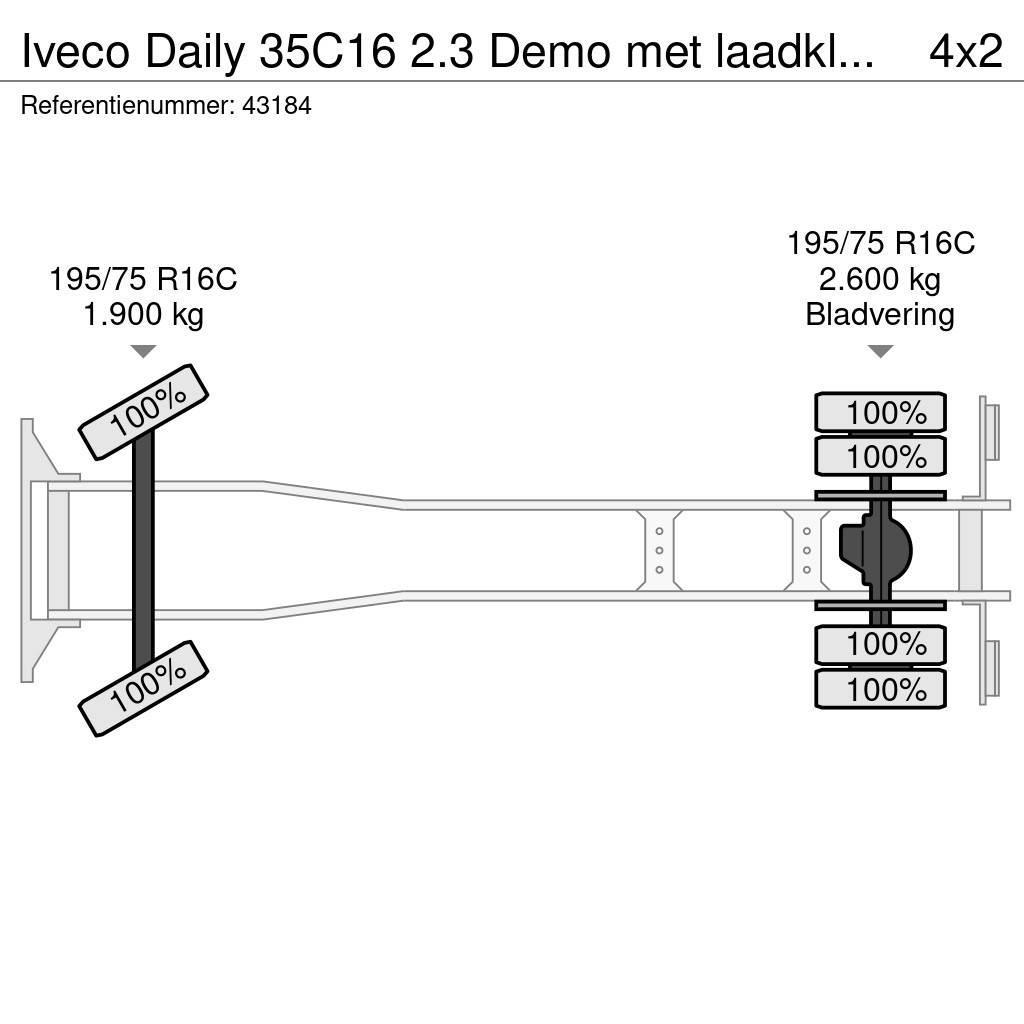 Iveco Daily 35C16 2.3 Demo met laadklep Just 2.254 km! Van Body Trucks