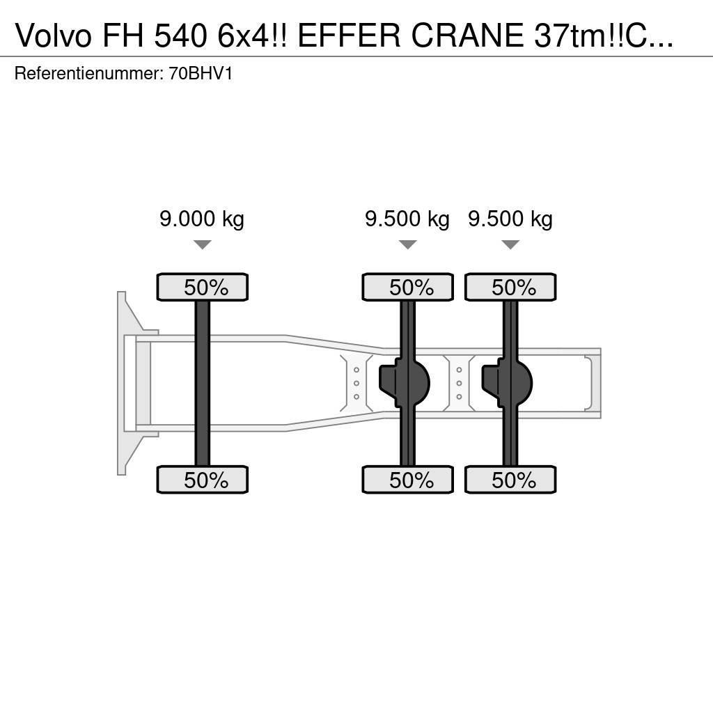 Volvo FH 540 6x4!! EFFER CRANE 37tm!!CUSTOM BUILD!!TOP!! Truck Tractor Units