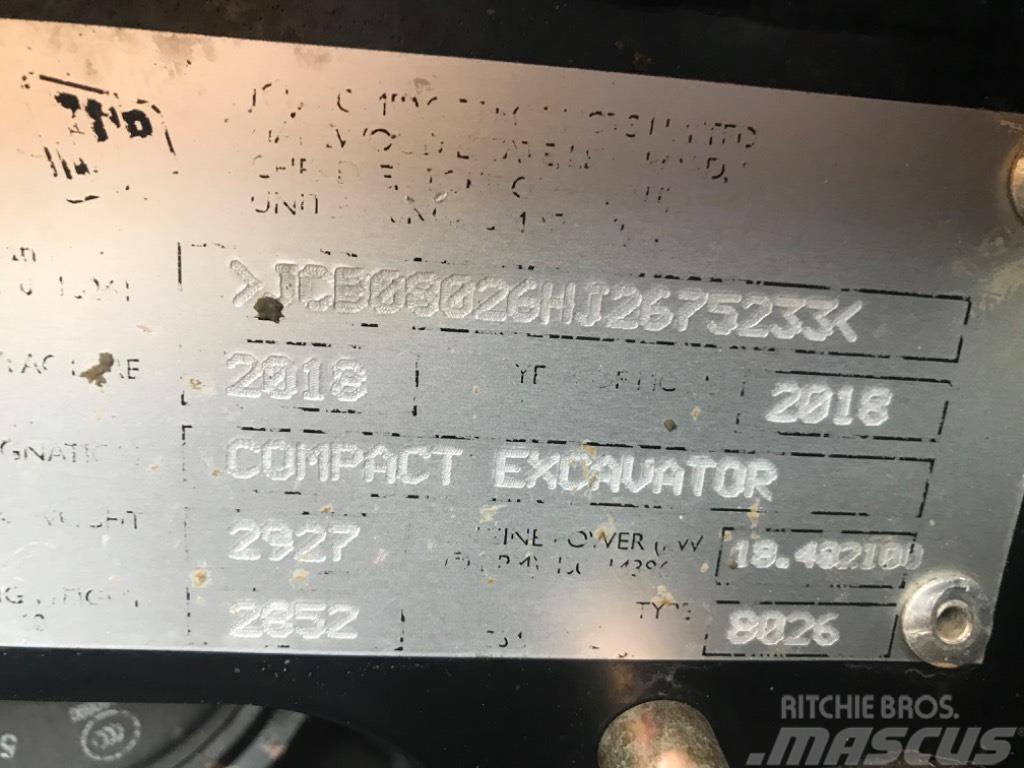 JCB 8026 CTS Mini excavators < 7t