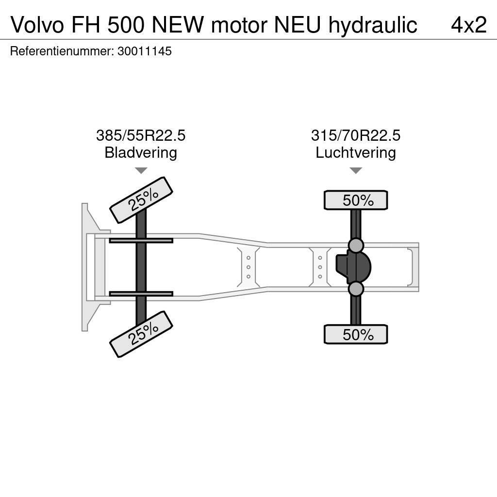 Volvo FH 500 NEW motor NEU hydraulic Truck Tractor Units