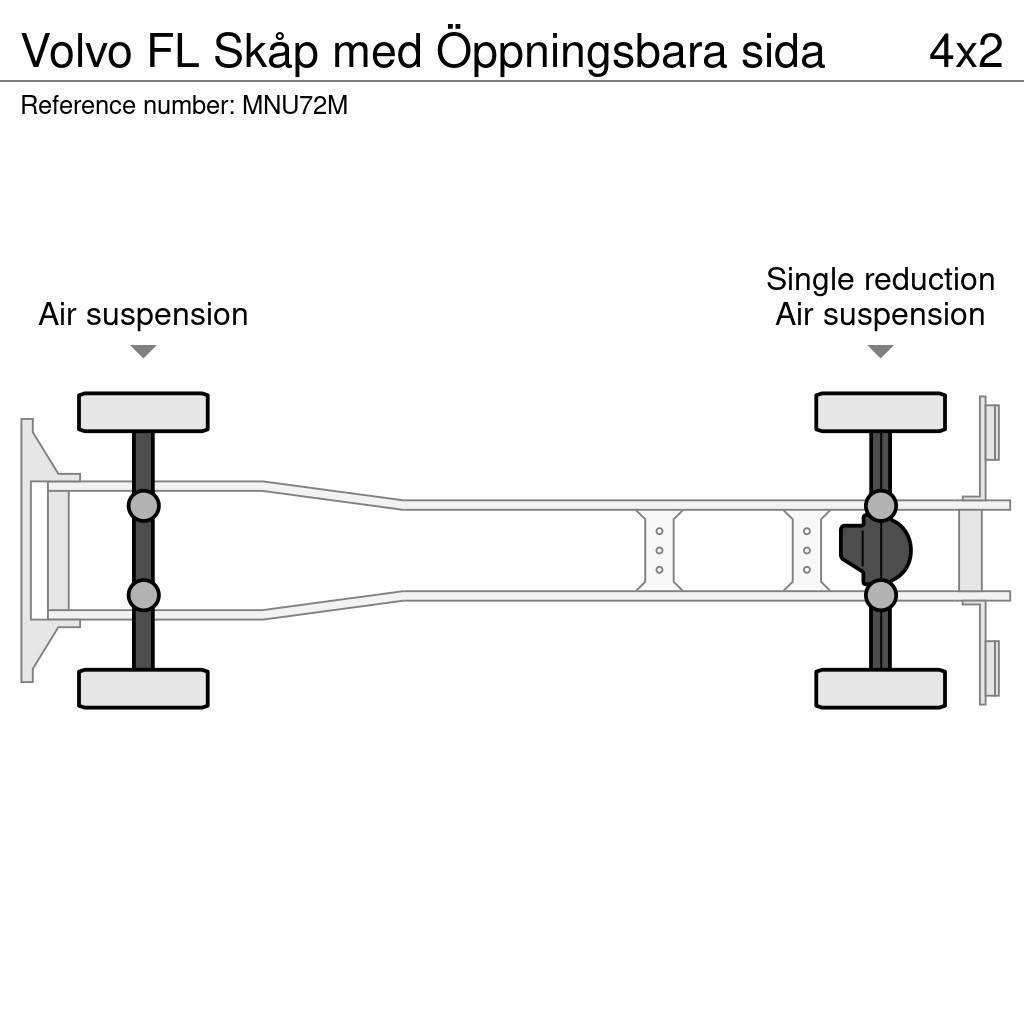 Volvo FL Skåp med Öppningsbara sida Van Body Trucks