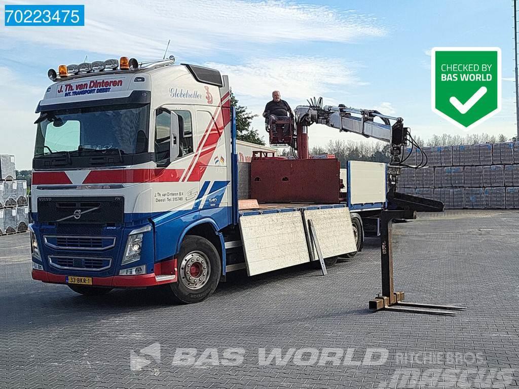 Volvo FH 540 6X2 NL-Truck HIAB 130 R F-2 Roller crane kr Flatbed/Dropside trucks