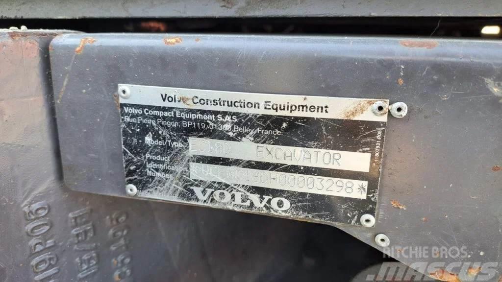 Volvo EC18D | TILT BUCKET | 3X BUCKET | QUICK COUPLER Mini excavators < 7t