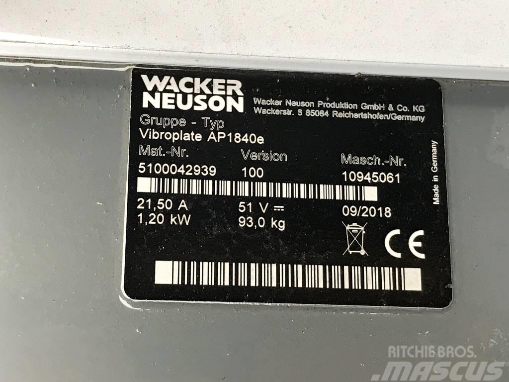 Wacker Neuson AP1840e Vibrator compactors