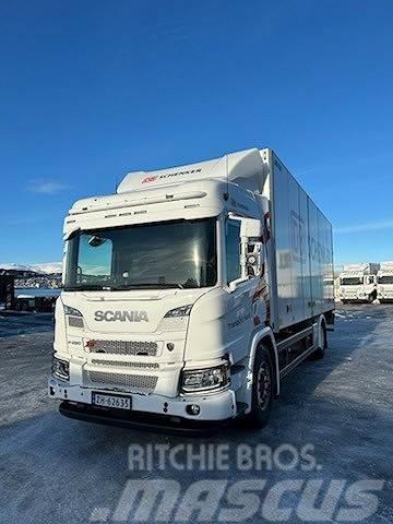 Scania P280B4x2NB m/Närko skappåbygg, sideåpning og baklø Van Body Trucks