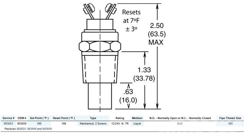  Horton Thermal Switch Other components