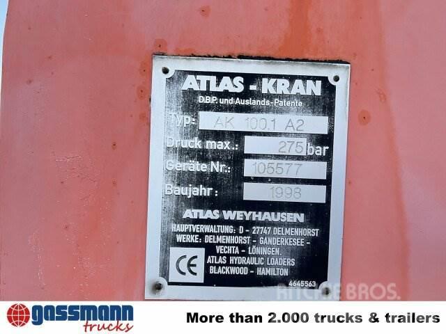 MAN 14.224 LAC 4x4 BB mit Kran Atlas 100.1 Flatbed/Dropside trucks