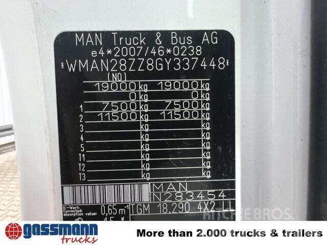 MAN TGM 18.290 4X2 LL, Iso-Koffer, Seitentüren Links, Van Body Trucks