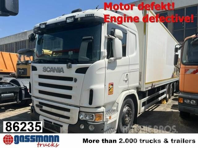 Scania G420 6x2, Liftachse, Hiab LBW, Motor defekt! Van Body Trucks