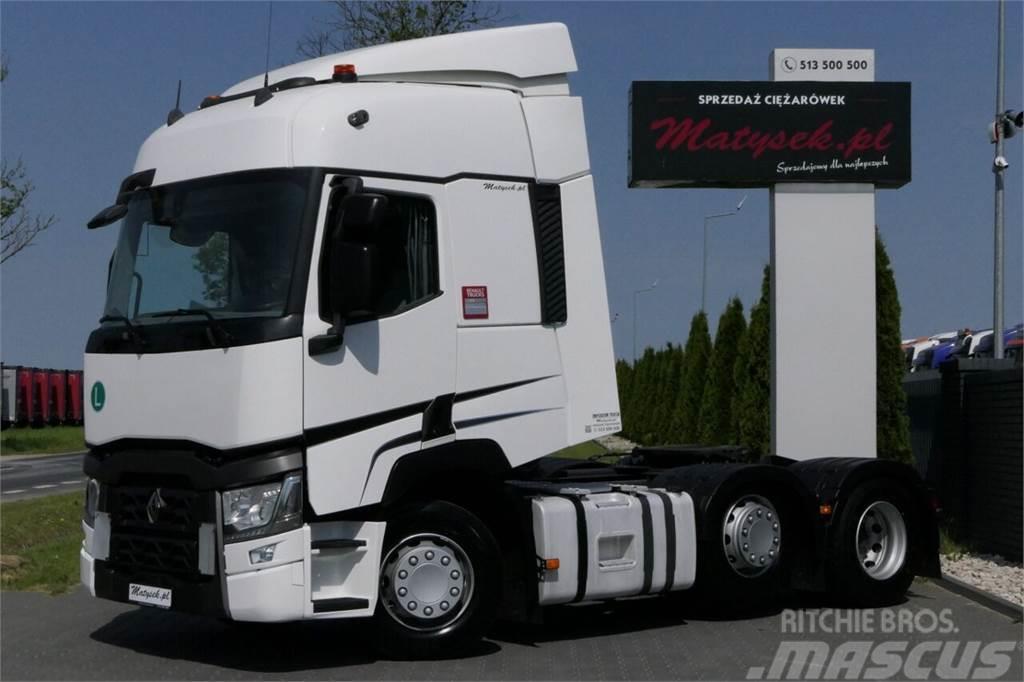 Renault T 480 / 13 LITERS / 6X2 / PUSHER / 70 TONS !!! / E Truck Tractor Units