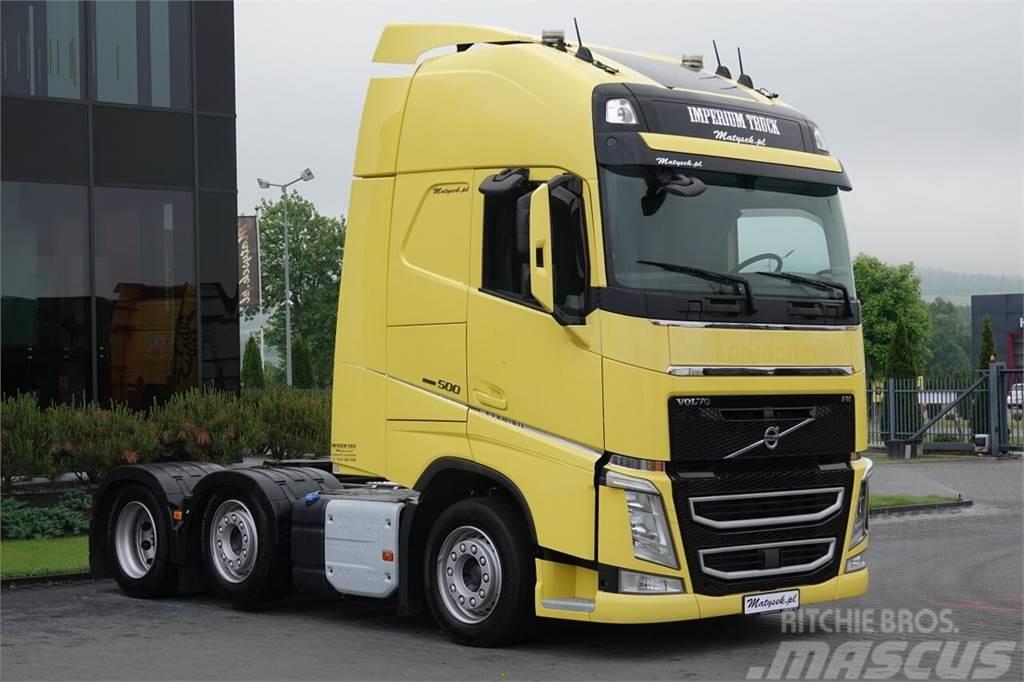 Volvo FH 500 / 6X2 / PUSHER / LOW DECK / STEERING AXLE / Truck Tractor Units