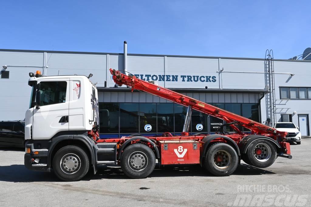 Scania R500 8x2 Multilift vaijeri Demountable trucks