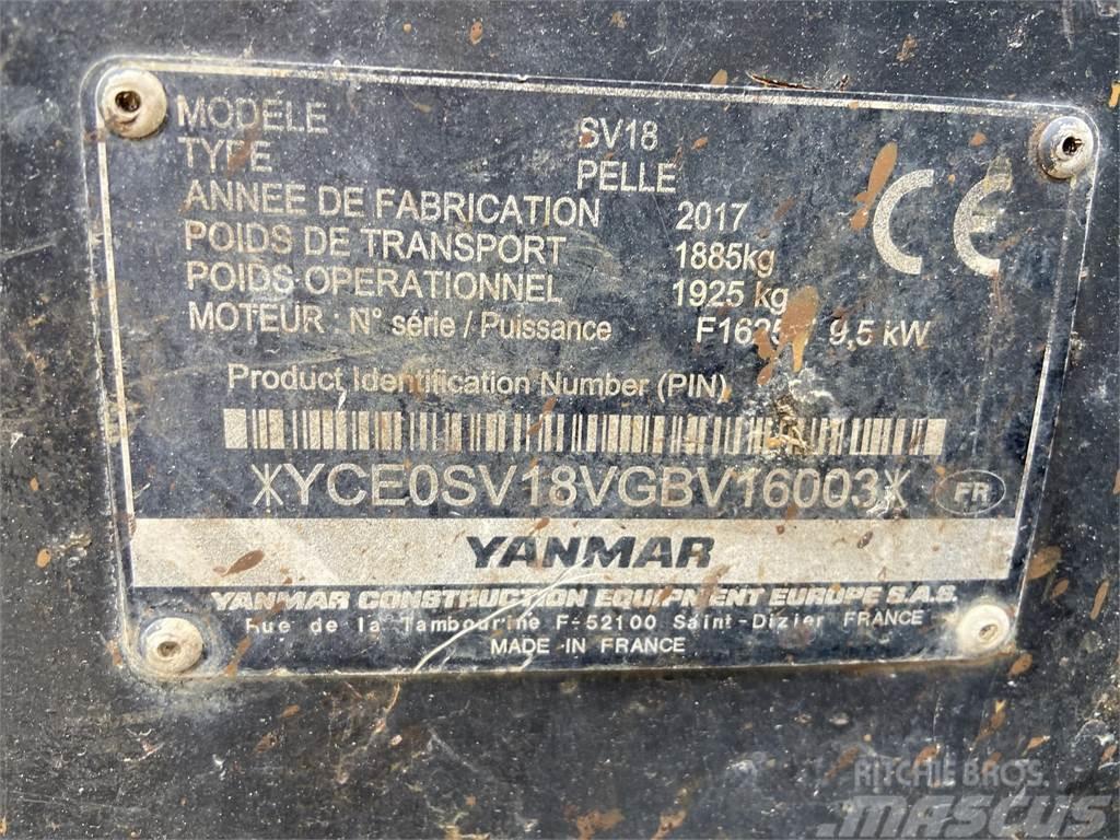 Yanmar SV18 Mini excavators < 7t