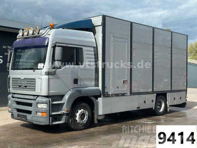 MAN TGA 18.390 4x2 1.Stock Cuppers Viehtransporter Livestock carrying trucks