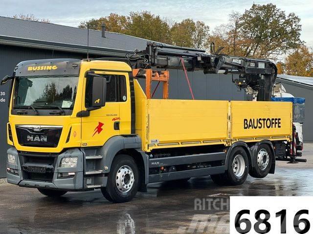 MAN TGS 26.400 EU6 HLK Kran Austauschmotor ! Flatbed/Dropside trucks