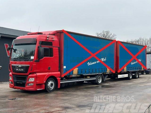 MAN TGX 18.400 4x2 Euro6 BDF+Krone OHNE BRÜCKEN Tautliner/curtainside trucks