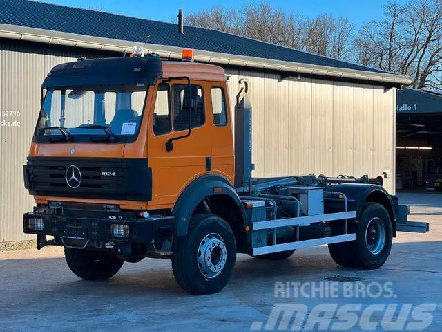 Mercedes-Benz 1824 AK 39 EU2 4x4 Top Zustand !! 66000 Km Hook lift trucks