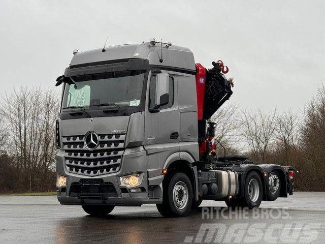 Mercedes-Benz Arocs 2552 6x2 Lift Achse HMF 4020 Truck Tractor Units