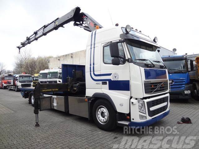 Volvo FH420 6X2*4 Kran Hiab 422-5 Flatbed/Dropside trucks