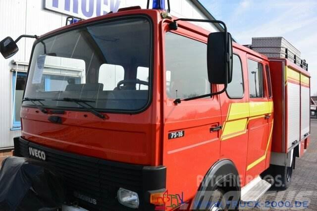 Iveco 75E16 A Mannschaft- Feuerwehr Löschpumpe SERVO Van Body Trucks