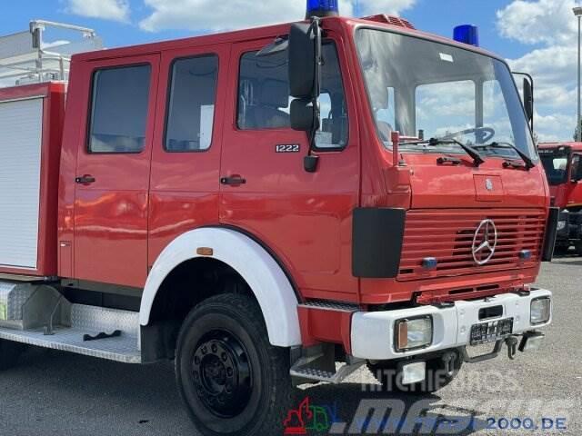 Mercedes-Benz LK 1222 4x4 Ziegler Feuerwehr 1620 L. Tank+Pumpe Van Body Trucks