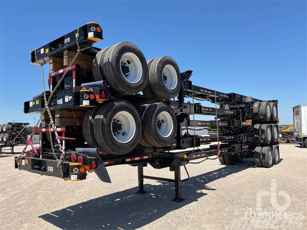  ATRO 40 ft T/A Extendable Qty of (5) ... Containerframe/Skiploader semi-trailers