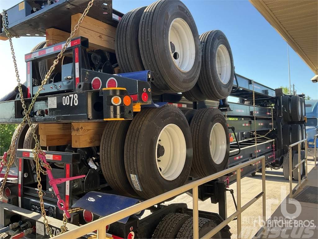  ATRO 40 ft T/A Qty of (5) (Unused) Containerframe/Skiploader semi-trailers