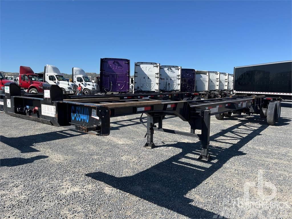  DELUCIO 40 ft T/A Containerframe/Skiploader semi-trailers