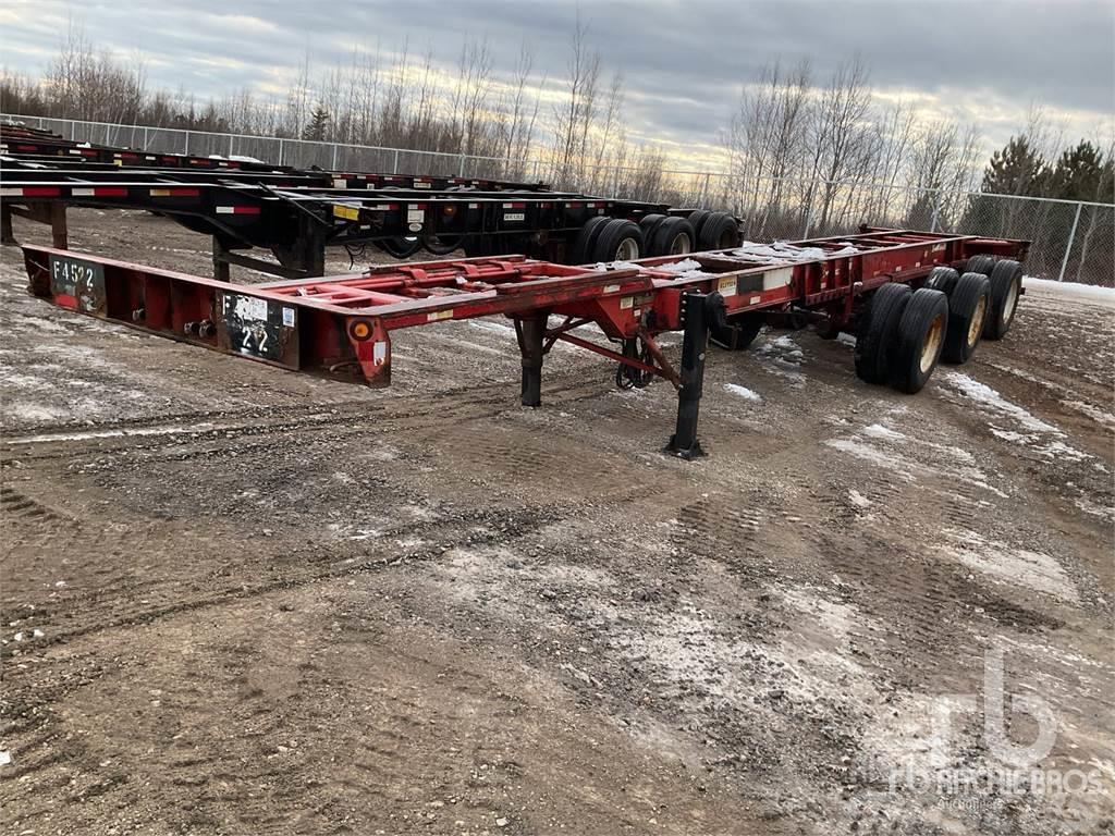 Lode King Tri/A Extendable 40 ft - 53 ft Containerframe/Skiploader semi-trailers