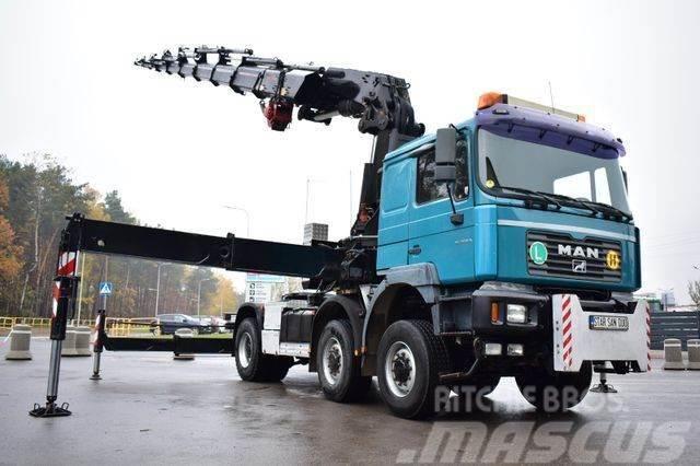 MAN 6x6 HIAB 700 E-8 CRANE WINCH KRAN Truck Tractor Units