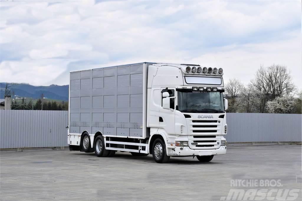 Scania R 500 TIERTRANSPORTWAGEN 7,10m / 4STOCK Livestock carrying trucks