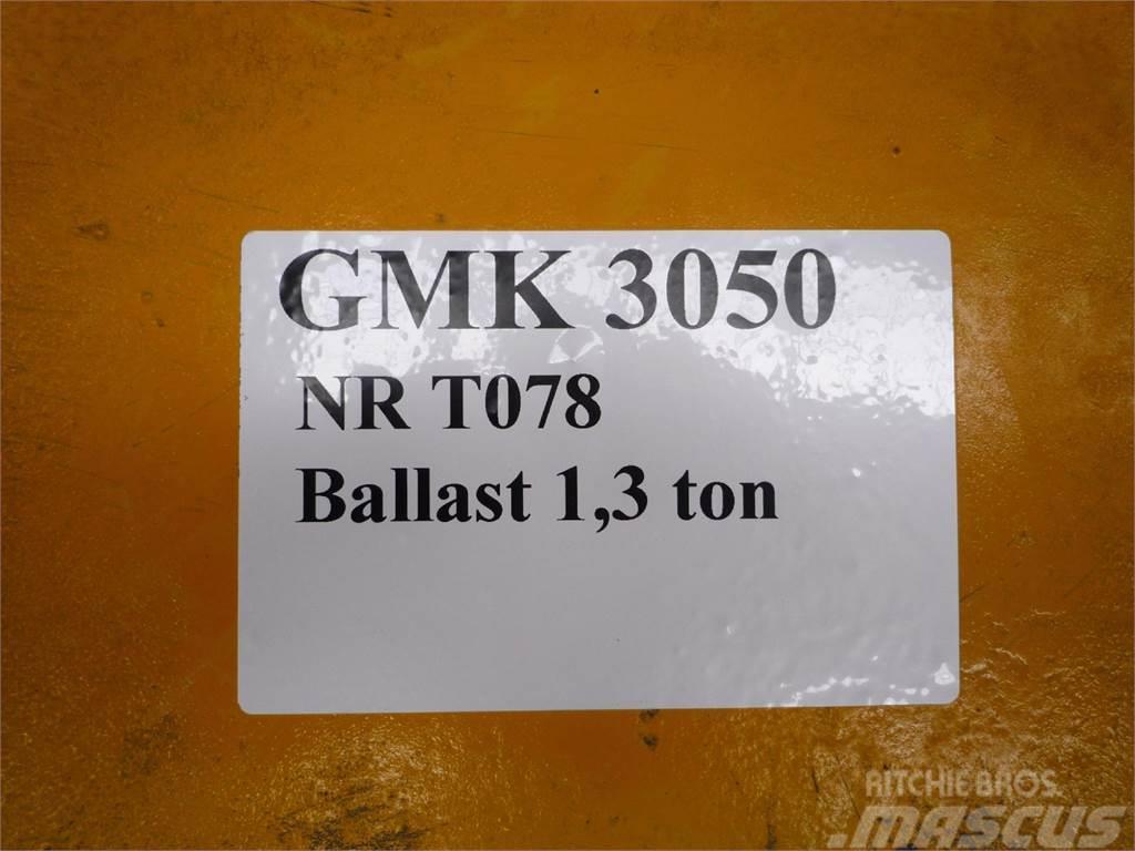 Grove GMK 3050 counterweight 1,3 ton Crane spares & accessories