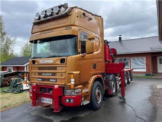 Scania R164 8x2 +Copma 990.6 nosturi+Jibi, kympitys 2028v