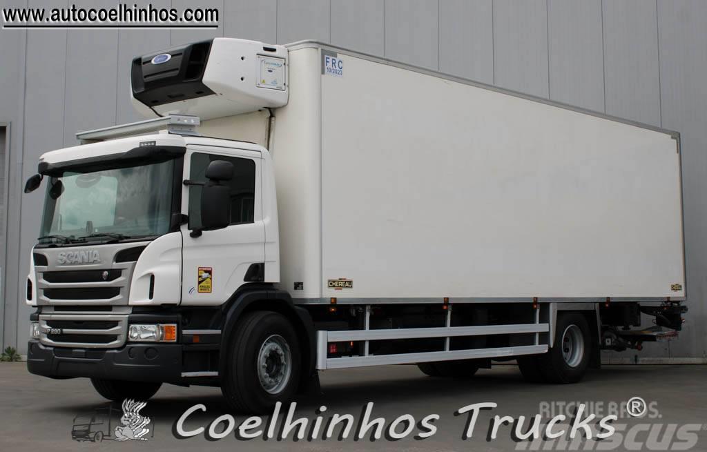 Scania P 280  Chereau + Carrier Temperature controlled trucks