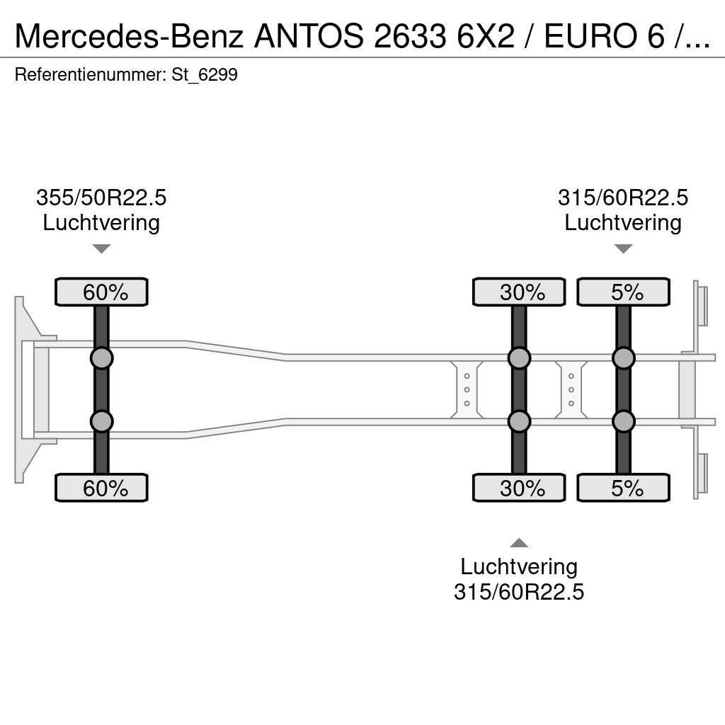 Mercedes-Benz ANTOS 2633 6X2 / EURO 6 / OPRIJ / MACHINE TRANSPOR Car carriers