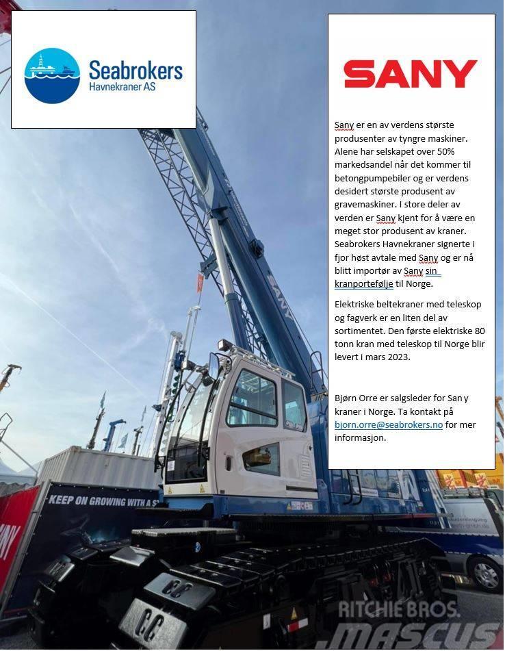 Sany SCE800TB-EV crawler electric Tracked cranes